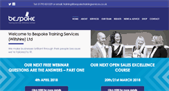 Desktop Screenshot of bespoketrainingservices.co.uk